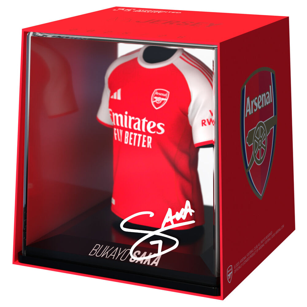 saka arsenal mini shirt figure