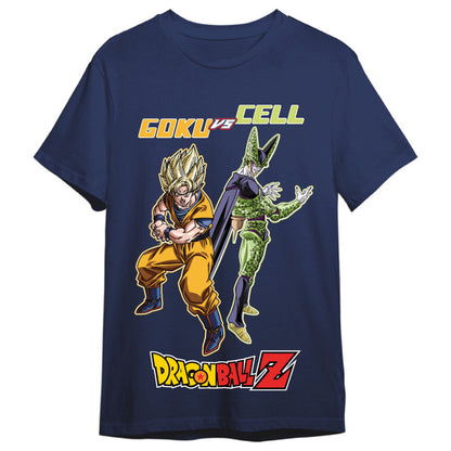 goku vs cell dragon ball z adult t shirt