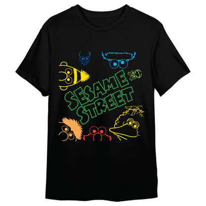 faces sesame street adult t shirt