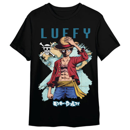 Monkey D. Luffy Map One Piece adult t-shirt
