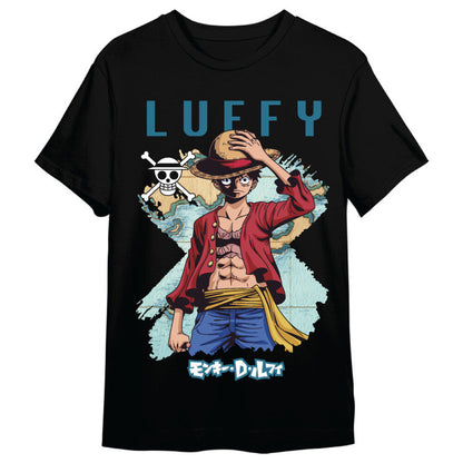 Monkey D. Luffy Map One Piece adult t-shirt