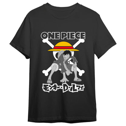 monkey d luffy skull one piece adult t shirt