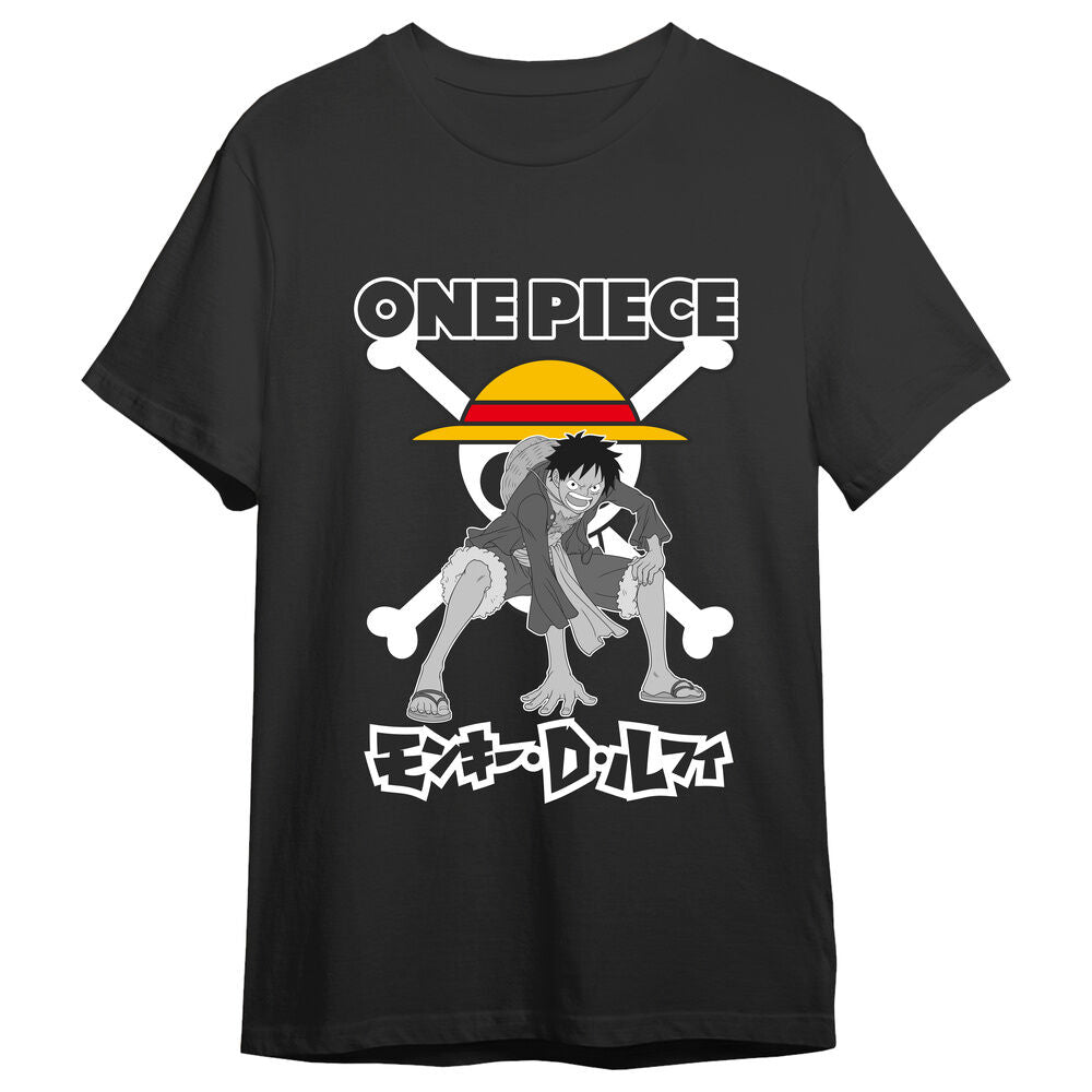 monkey d luffy skull one piece adult t shirt