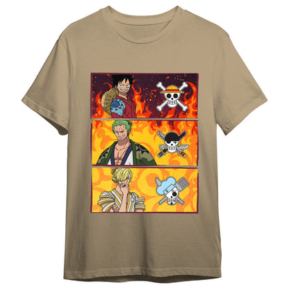 Monkey D. Luffy, Roronoa Zoro & Sanji One Piece adult T-shirt