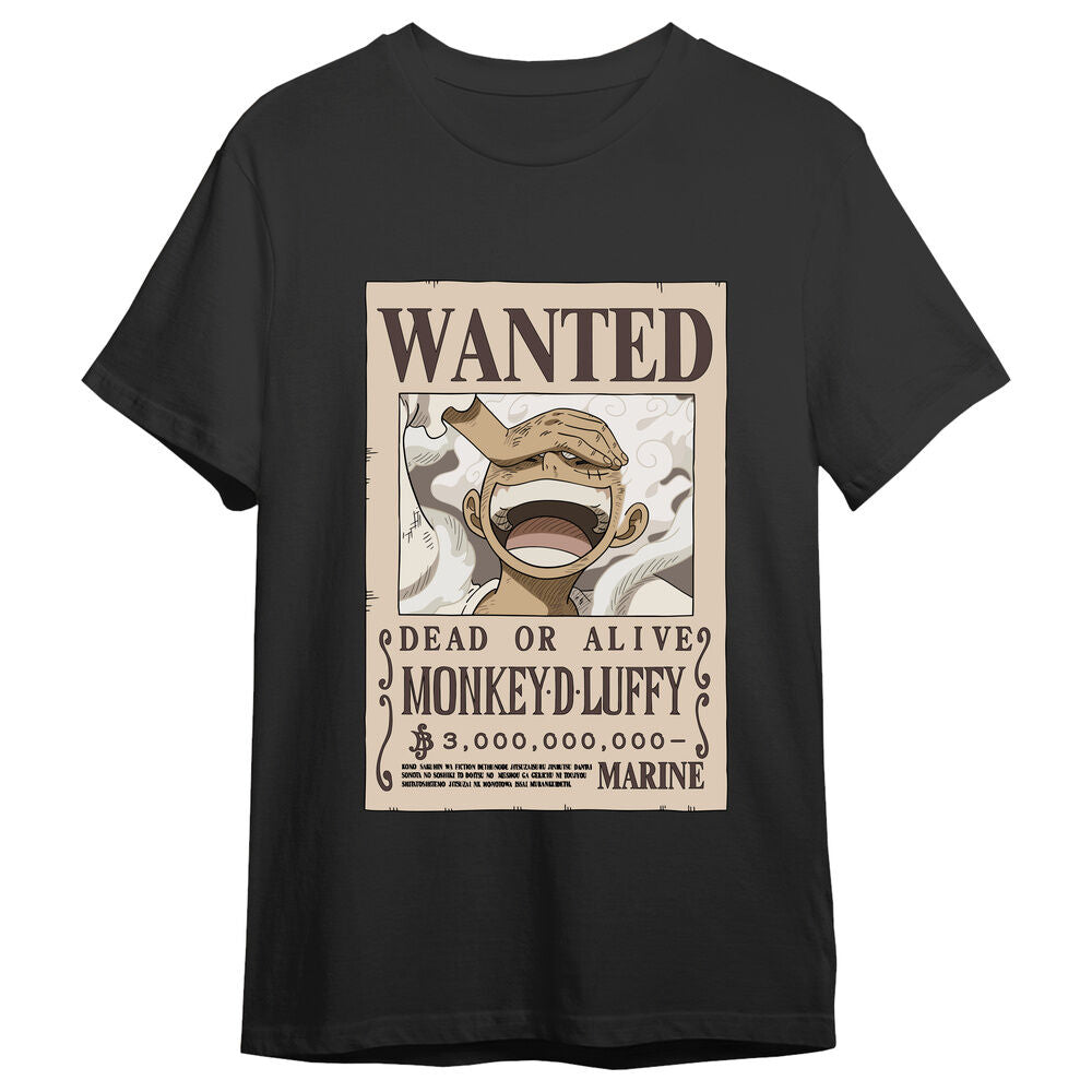 monkey d luffy wanted one piece adult t shirt