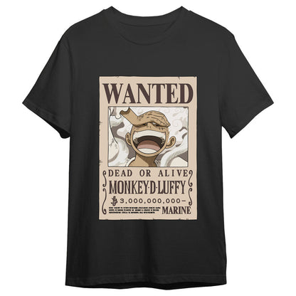 monkey d luffy wanted one piece adult t shirt