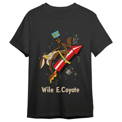 adult coyote rocket looney tunes t shirt