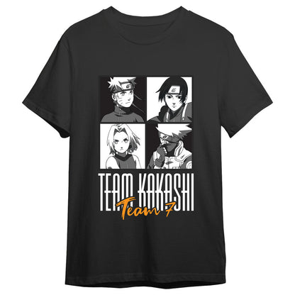 team kakashi naruto shippuden adult t shirt