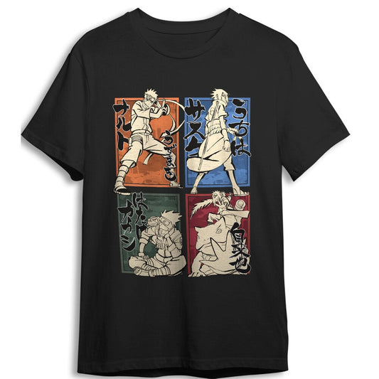 Naruto Shippuden Characters T-Shirt for Adults