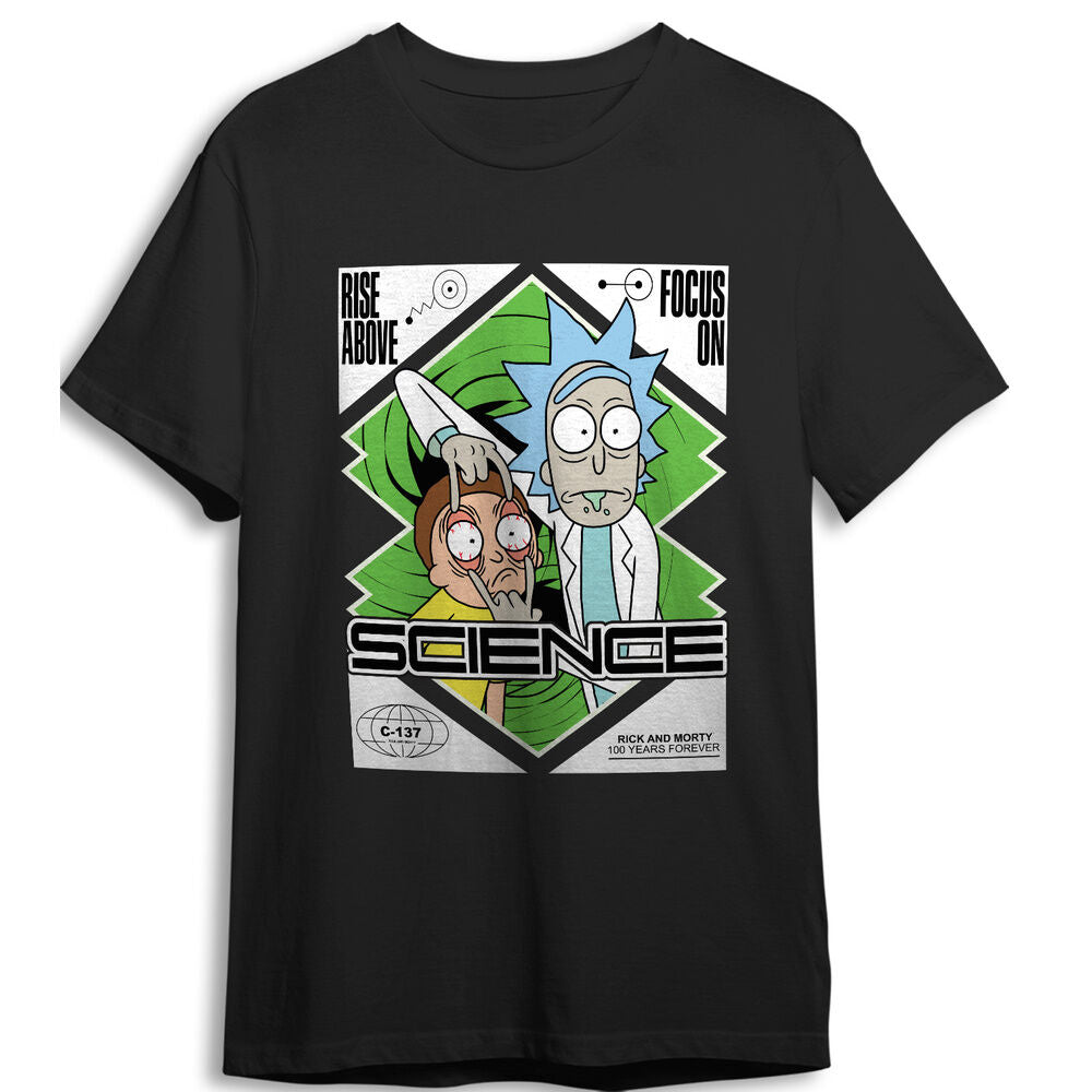 science rick & morty adult t shirt