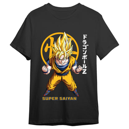 Goku Super Saiyan Kanji Dragon Ball Z Erwachsenen T Shirt