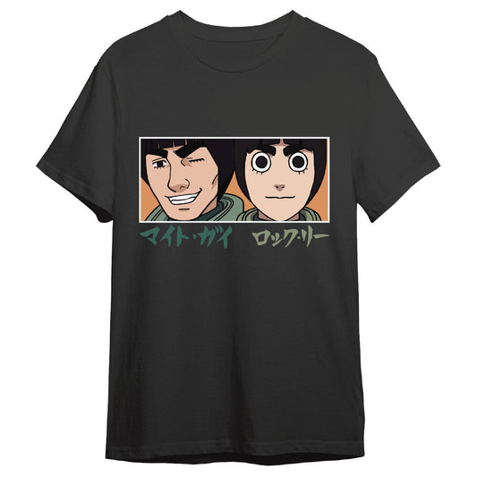guy sensei & rock lee eyes naruto shippuden adult t shirt