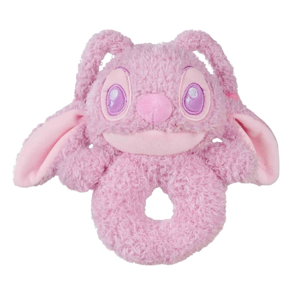 disney angel stitch plush rattle