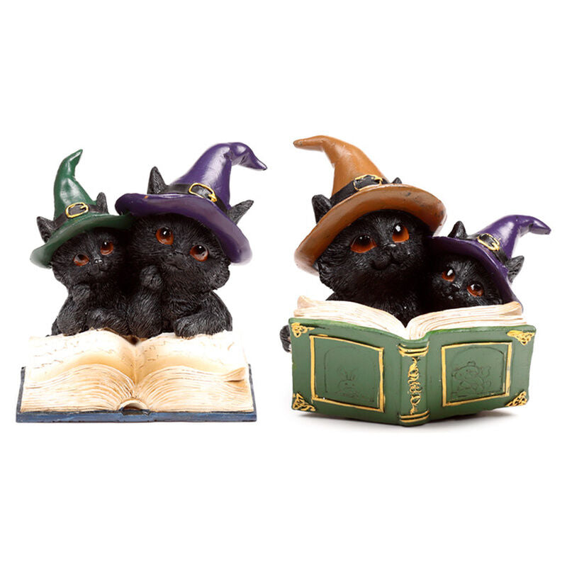 Black Cat Witch Figures Assorted