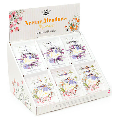 bracelet with assorted stones  bees  and nectar