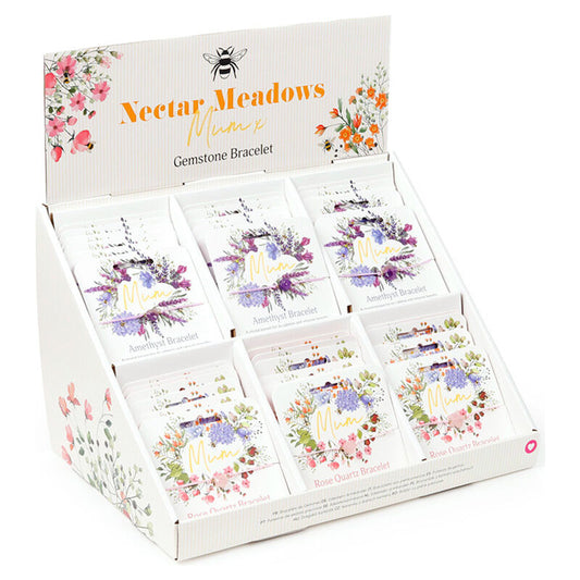 bracelet with assorted stones  bees  and nectar
