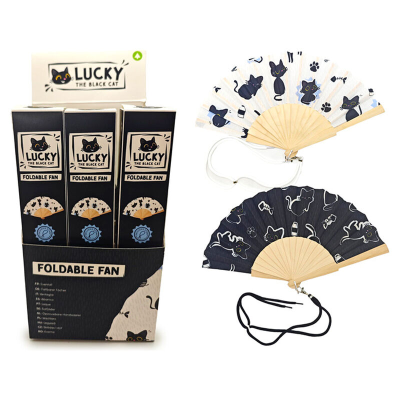 assorted black cat fan