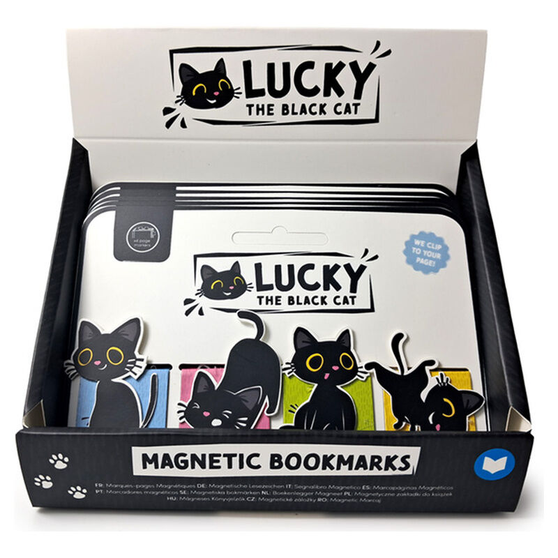 assorted black cat bookmark set