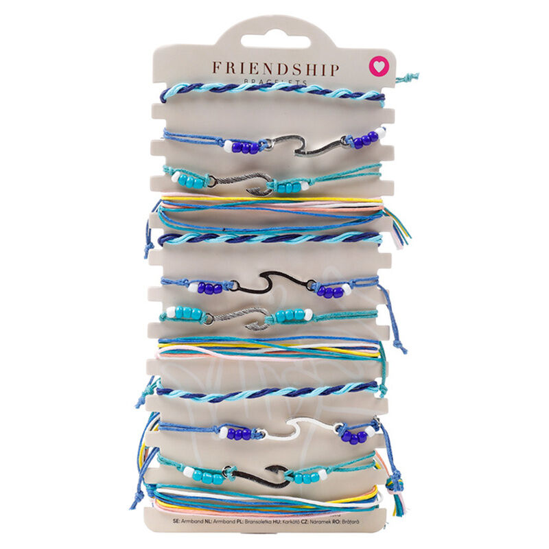 boho bracelet  blue waves  assorted