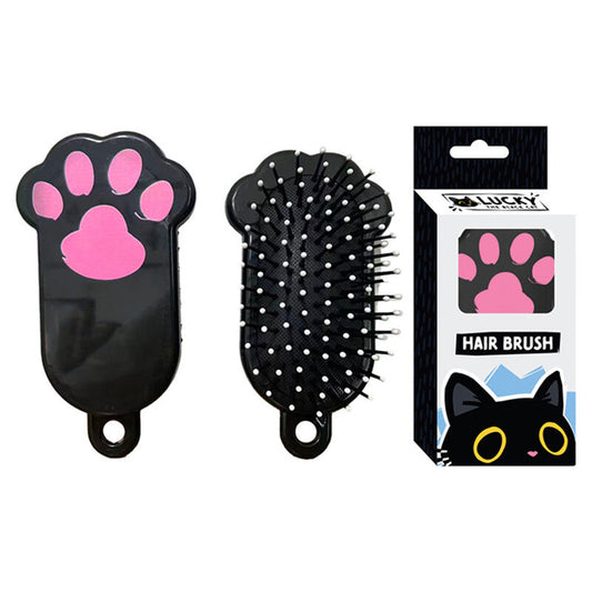 lucky the black cat hair brush