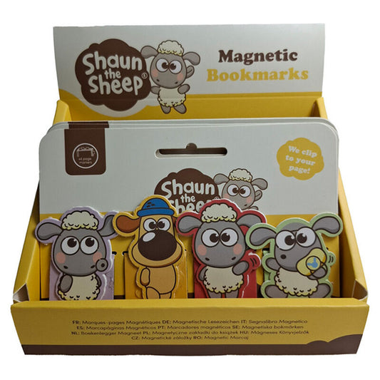 shaun the sheep magnetic bookmark set