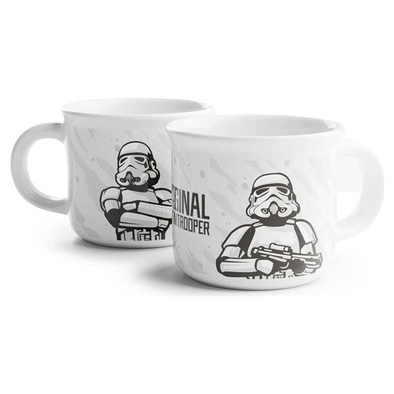 set of 2 coffee cups imperial soldier stormtrooper star wars 100ml