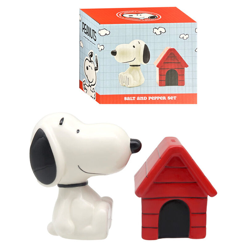 peanuts snoopy & woodstock salt and pepper shaker set