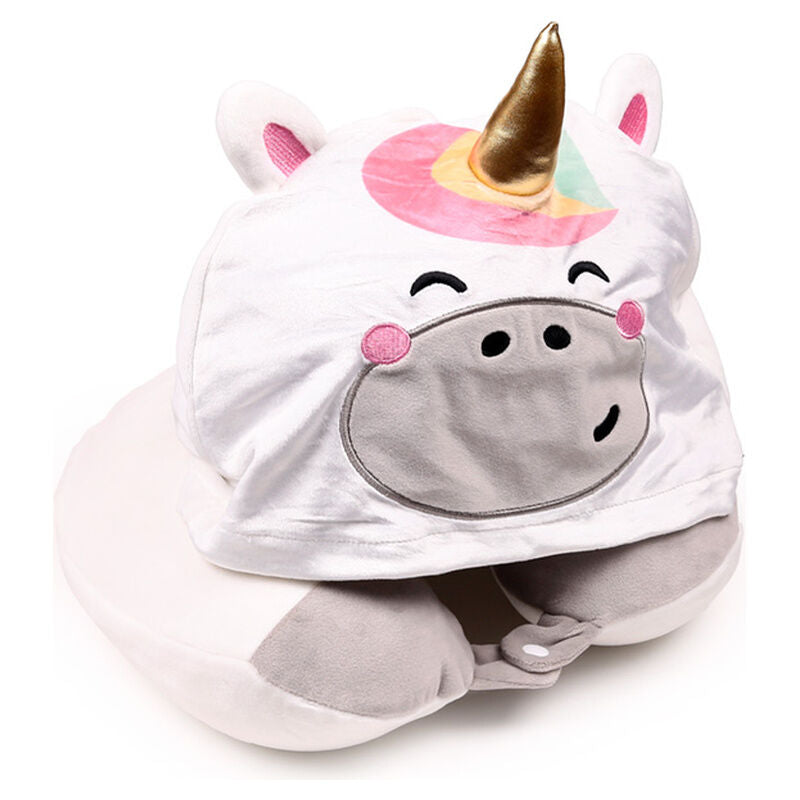 Astra das Einhorn Reisekissen mit Kapuze
