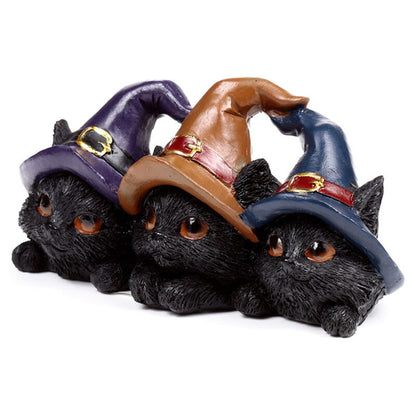 Figura della strega gatto nero