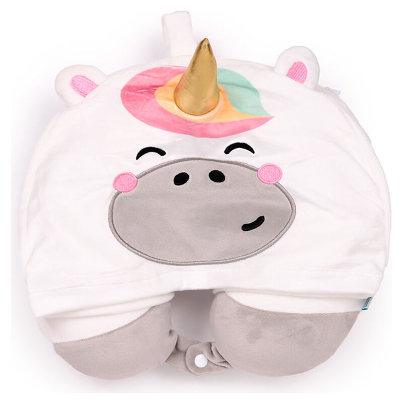 Astra das Einhorn Reisekissen mit Kapuze