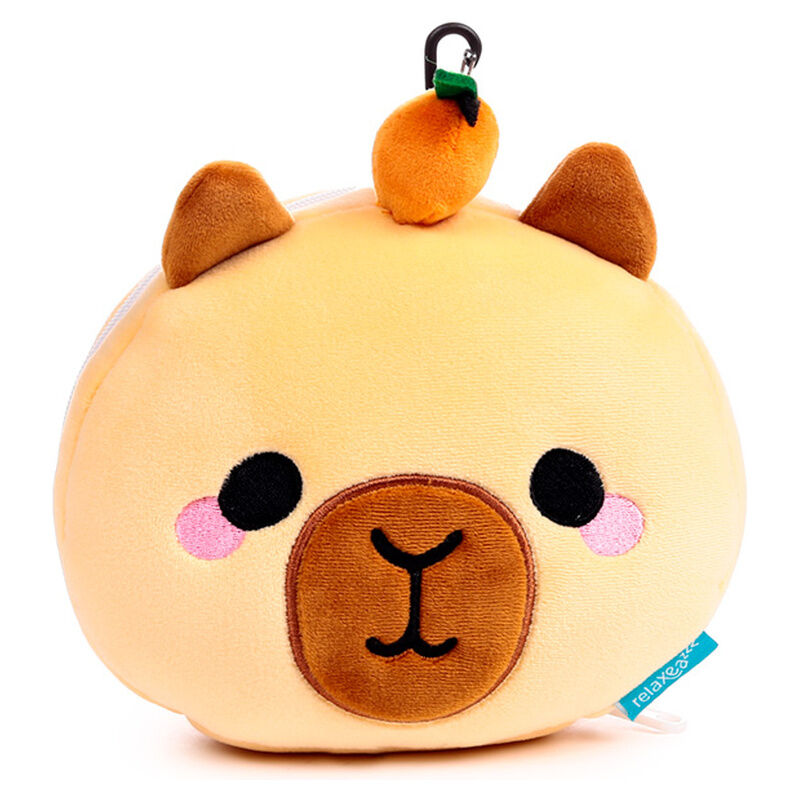 Relaxeazzz Duke Capybara Travel Pillow Eye Mask