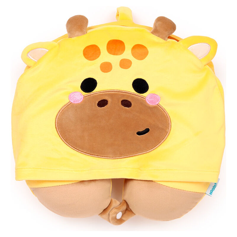 Cuscino da viaggio con cappuccio Raffi the Giraffe Hoodeazzz