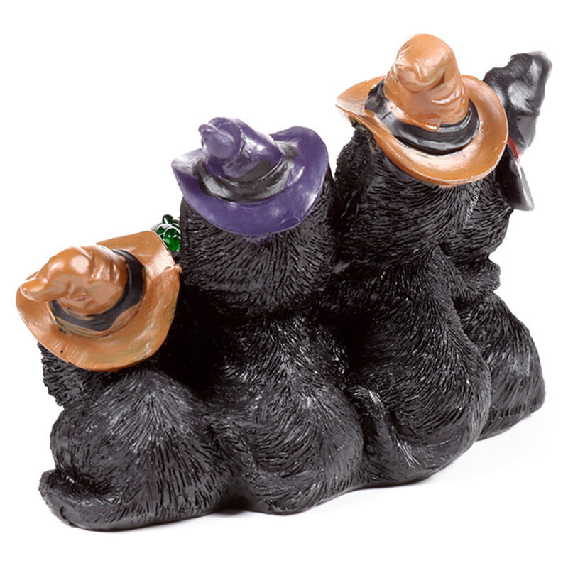 Figura luminosa a LED Streghe Gatto Nero