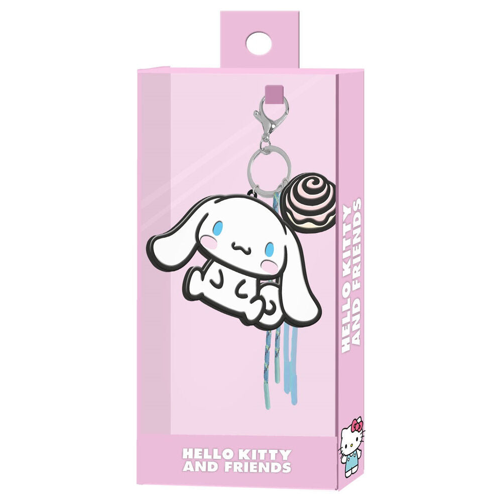 cinnamoroll hello kitty charm keychain