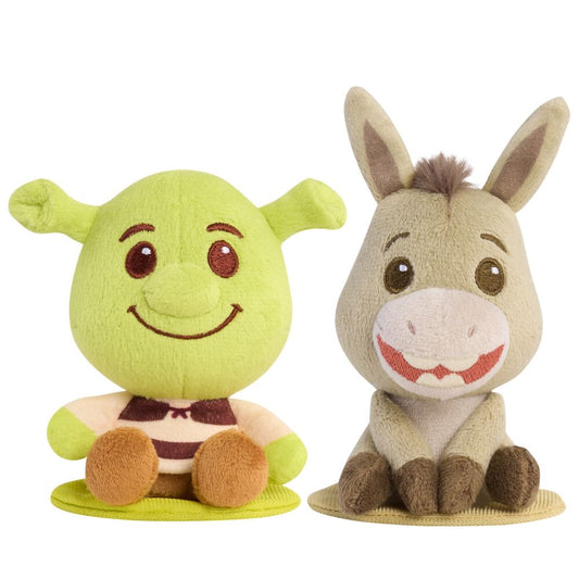 Shrek and Donkey shoulder plush, Shrek, 9cm, assorted