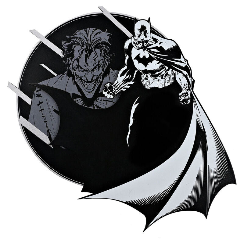 joker & batman dc comics wooden plaque