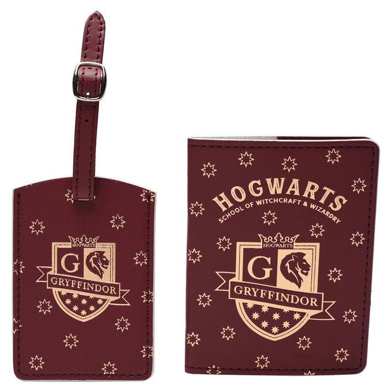 harry potter gryffindor passport holder  luggage tag