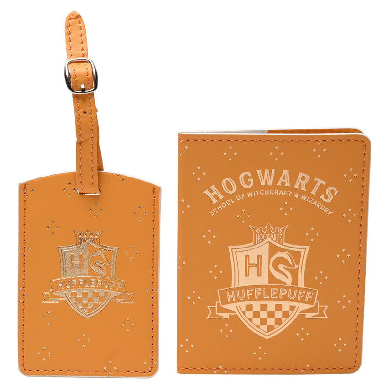 hufflepuff harry potter passport holder  luggage tag