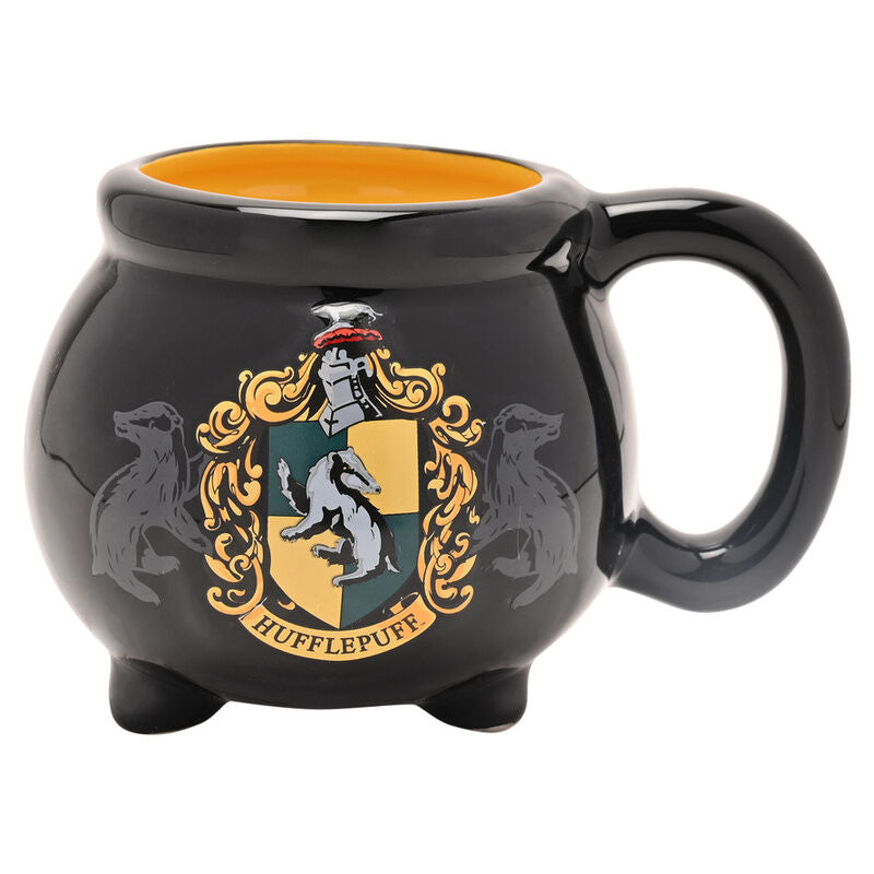 harry potter hufflepuff cauldron mug