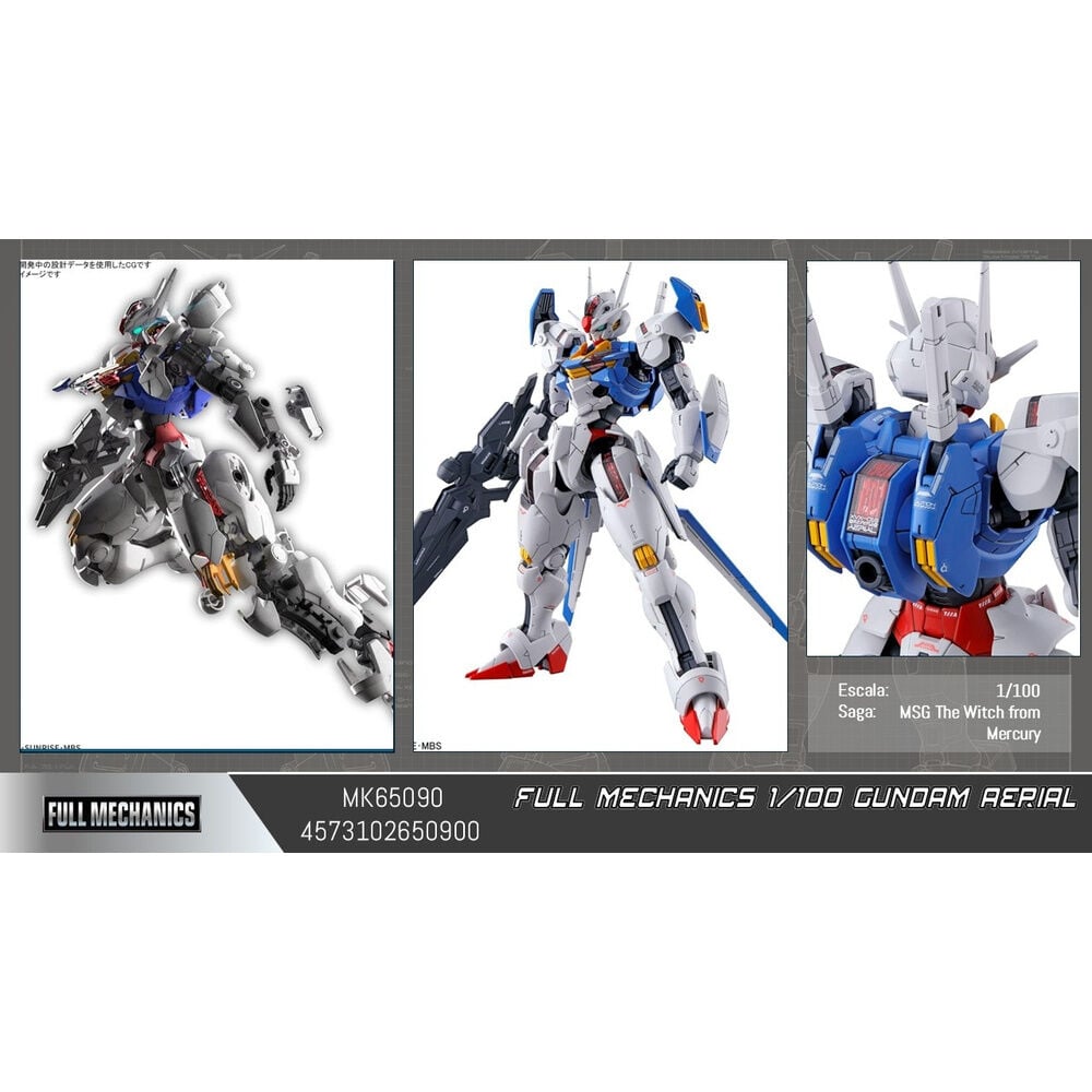 Maquette Gundam Aerial Full Mechanics 1/100 Mobile Suit Gundam