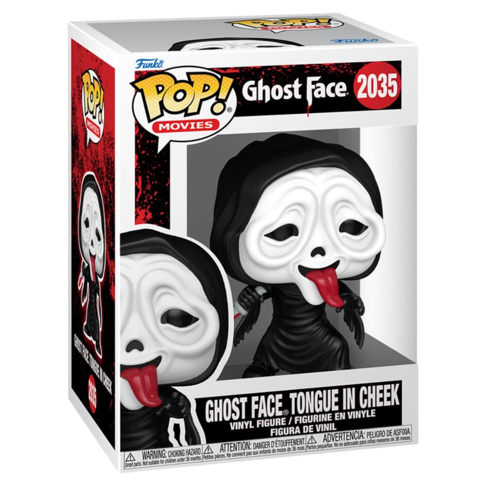 ghost face pop figure  ghost face tongue in cheek