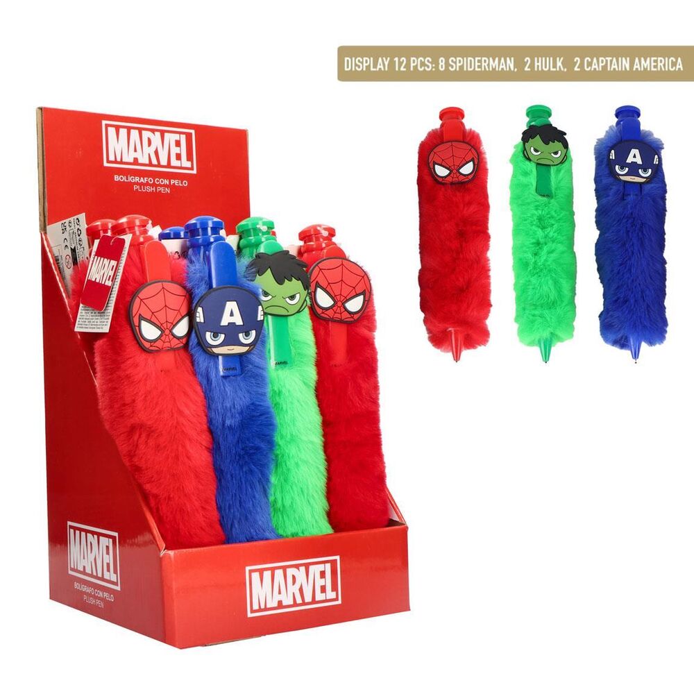 avengers plush pen marvel assorted