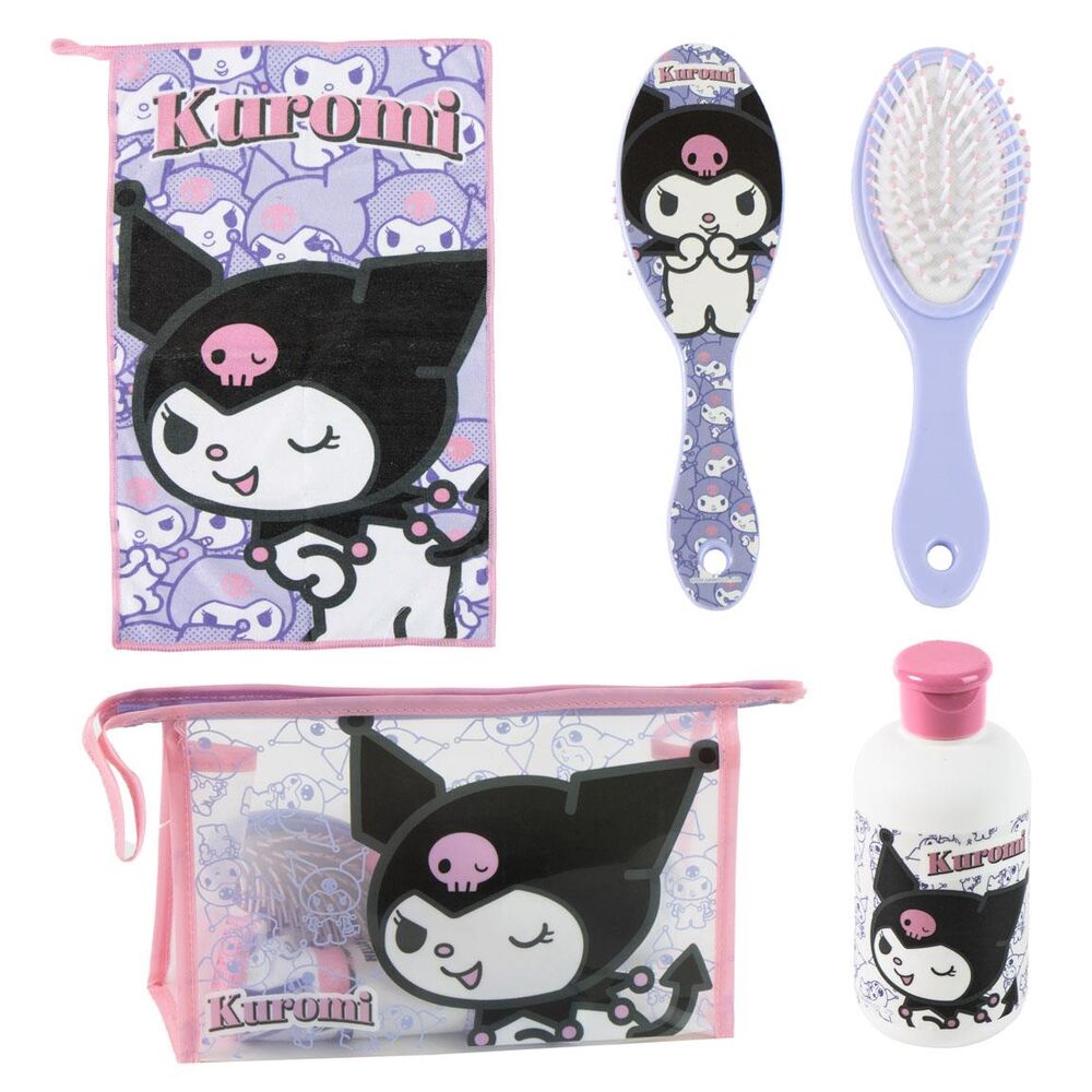 kuromi hello kitty toiletry set