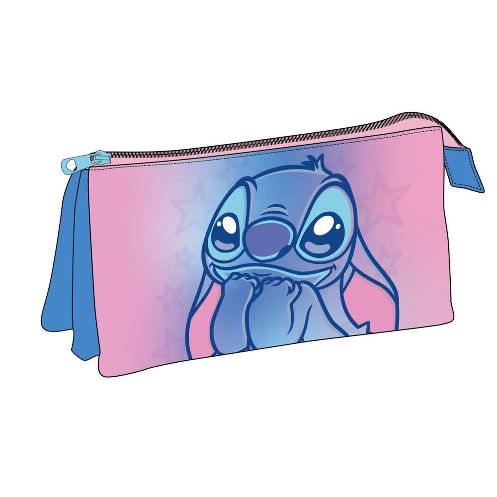 Stitch Disney triple pencil case