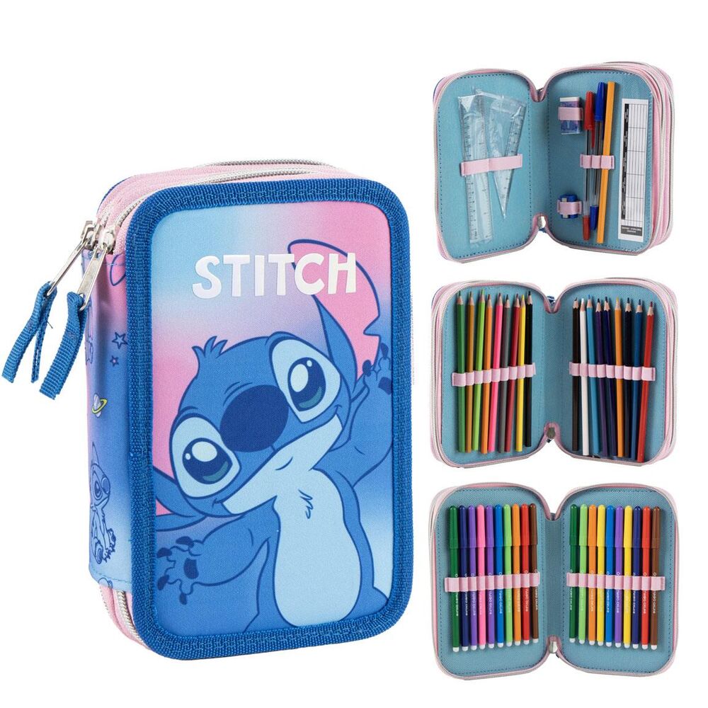 Stitch Disney Triple Pencil Case