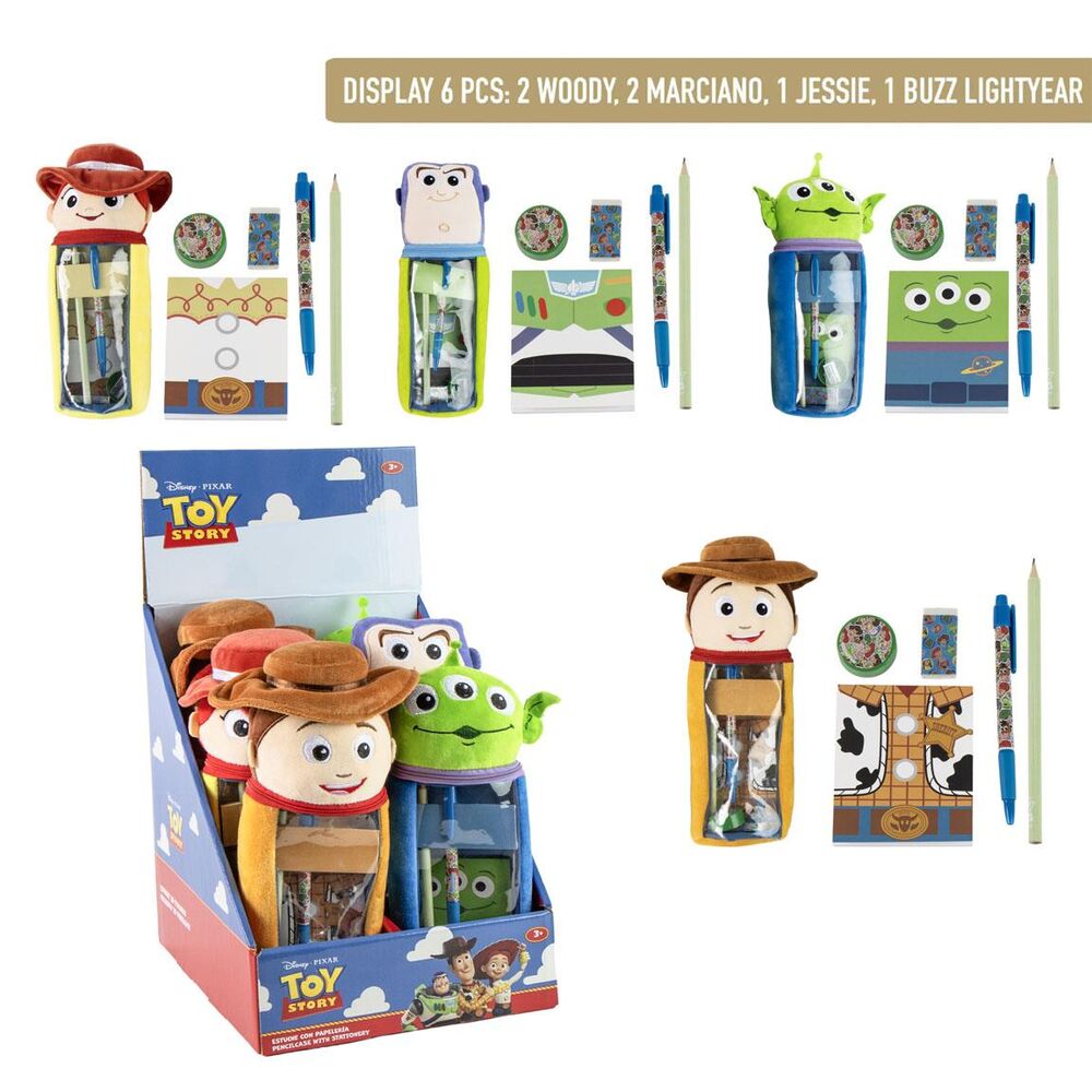 Trousse à crayons en peluche Toy Story Disney Pixar (Assorties)