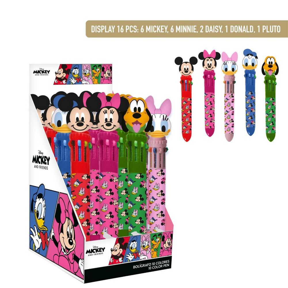 assorted disney colored pens