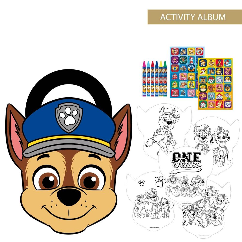 chase paw patrol coloring activity album
