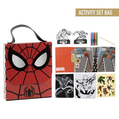 marvel spiderman colorable set backpack