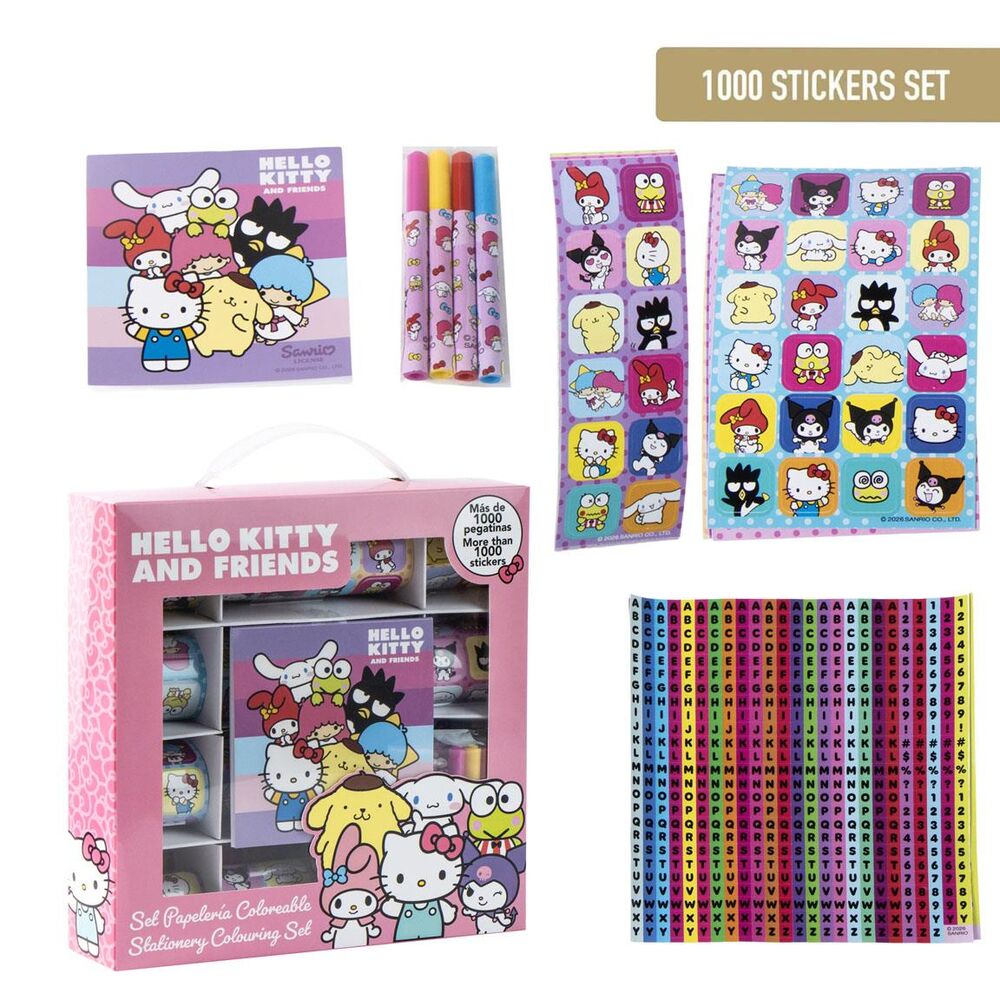 blister stickers hello kitty and friends 1000pcs